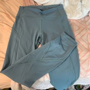 Blue/teal lululemon leggings